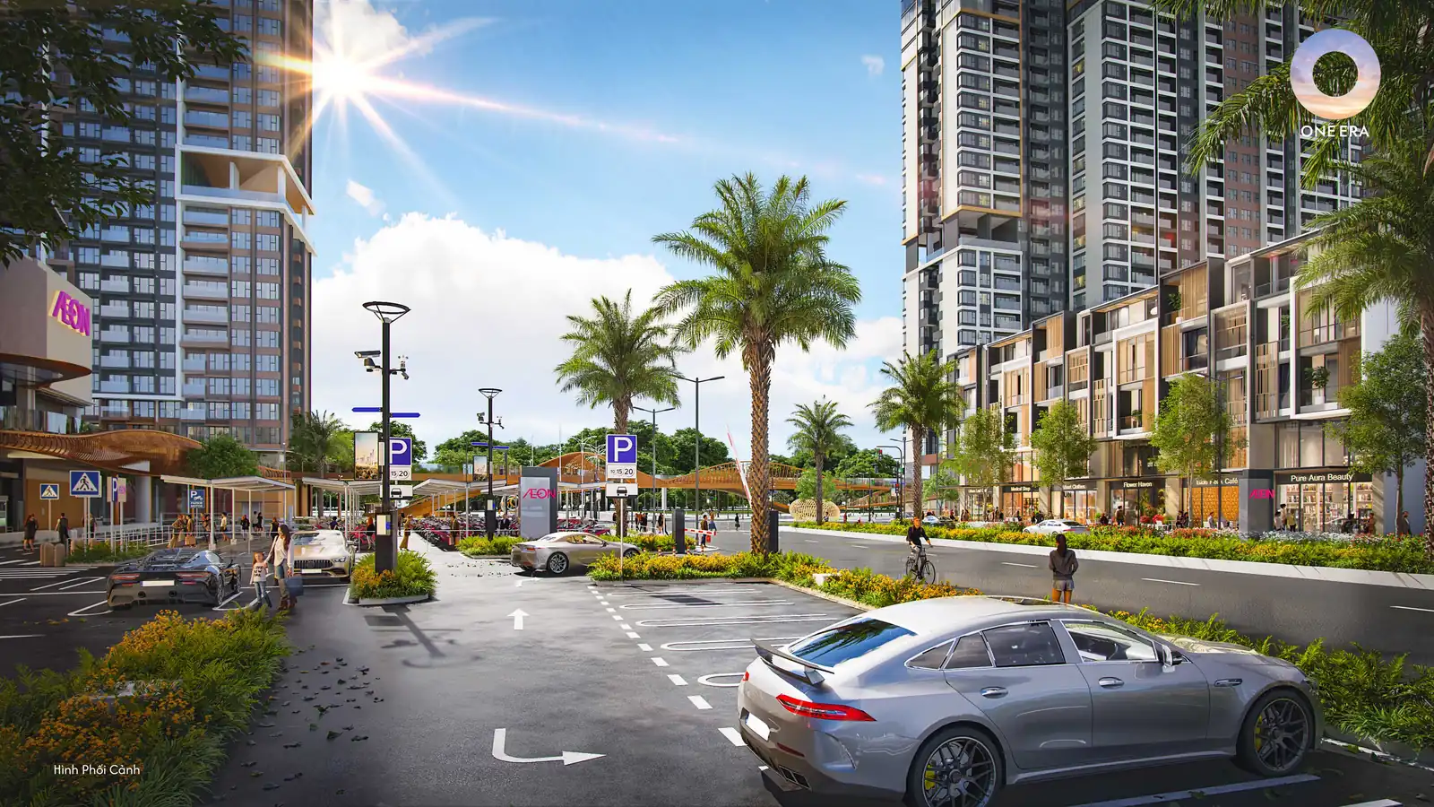 Trung tâm thương mại AEON Shopping Center tích hợp trong khu đô thị One Era