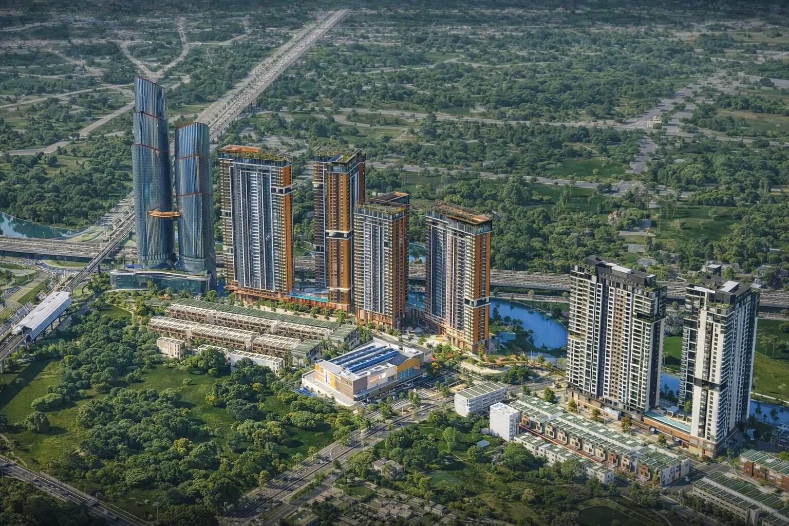 Khối căn hộ trong quy hoạch khu đô thị One Era